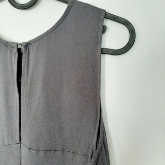GENTLE FAWN Boho Tonal Embroidered Crewneck Tank Top Gray Sz S - Picture 11 of 15